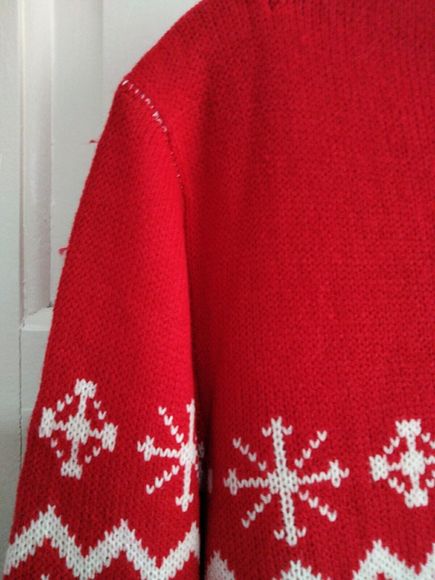 Boohoo Man Christmas Jumper Size 3xl Long Sleeved Red Rain deer - Picture 5 of 7